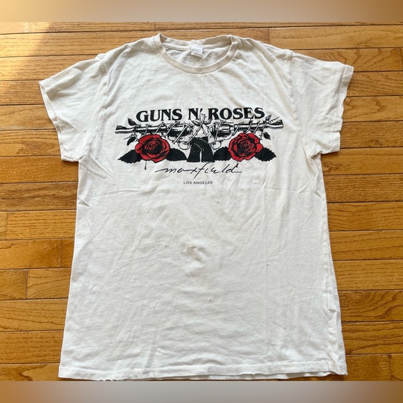 Madeworn Guns N Roses Distressed Tshirt Men’s Size M - Picture 1 of 7